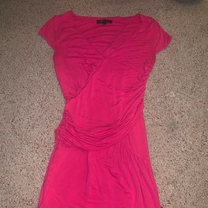 BCBGMaxAzria ruched/asymmetric dress